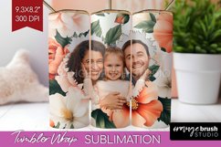 Flowers Photo Tumbler PNG - Floral Picture Tumbler Wrap Product Image 1