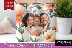 Flowers Photo Tumbler PNG - Floral Picture Tumbler Wrap Product Image 1