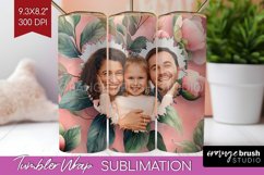 Flowers Photo Tumbler PNG - Floral Picture Tumbler Wrap Product Image 1