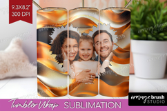 Rose Gold Photo Tumbler PNG - Abstract Picture Tumbler Wrap Product Image 1
