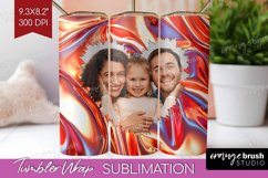 Rose Gold Photo Tumbler PNG - Abstract Picture Tumbler Wrap Product Image 1