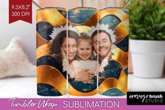 Rose Gold Photo Tumbler PNG - Abstract Picture Tumbler Wrap Product Image 1