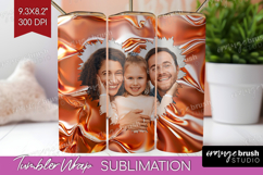 Rose Gold Photo Tumbler PNG - Abstract Picture Tumbler Wrap Product Image 1