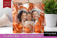 Rose Gold Photo Tumbler PNG - Abstract Picture Tumbler Wrap Product Image 1
