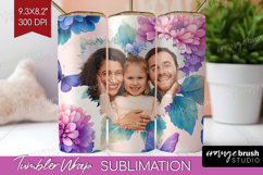 Floral Photo Tumbler PNG - Sping Flowers Picture Tumbler Product Image 1