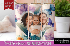 Floral Photo Tumbler PNG - Sping Flowers Picture Tumbler Product Image 1