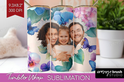 Floral Photo Tumbler PNG - Sping Flowers Picture Tumbler Product Image 1