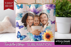 Floral Photo Tumbler PNG - Sping Flowers Picture Tumbler Product Image 1