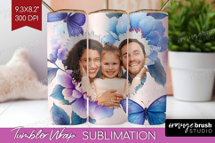 Floral Photo Tumbler PNG - Sping Flowers Picture Tumbler Product Image 1