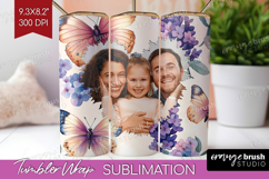 Floral Photo Tumbler PNG - Sping Flowers Picture Tumbler Product Image 1