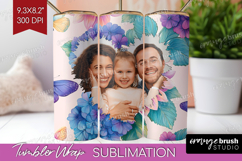 Floral Photo Tumbler PNG - Sping Flowers Picture Tumbler Product Image 1