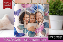 Floral Photo Tumbler PNG - Sping Flowers Picture Tumbler Product Image 1