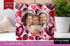 Valentines Day Photo Tumbler PNG - Heart Picture Tumbler Product Image 1