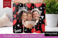 Valentines Day Photo Tumbler PNG - Heart Picture Tumbler Product Image 1