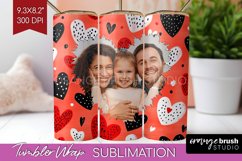 Valentines Day Photo Tumbler PNG - Heart Picture Tumbler Product Image 1