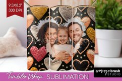 Valentines Day Photo Tumbler PNG - Heart Picture Tumbler Product Image 1