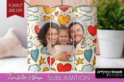 Valentines Day Photo Tumbler PNG - Heart Picture Tumbler Product Image 1
