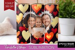 Valentines Day Photo Tumbler PNG - Heart Picture Tumbler Product Image 1