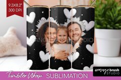 Valentines Day Photo Tumbler PNG - Heart Picture Tumbler Product Image 1