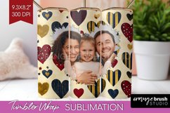 Valentines Day Photo Tumbler PNG - Heart Picture Tumbler Product Image 1