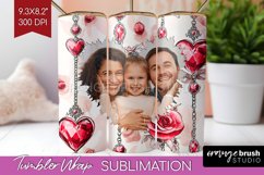 Valentines Day Photo Tumbler PNG - Heart Picture Tumbler Product Image 1