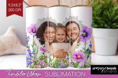 Wildflowers Photo Tumbler PNG - Floral Picture Tumbler Wrap Product Image 1