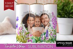 Wildflowers Photo Tumbler PNG - Floral Picture Tumbler Wrap Product Image 1