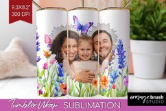 Wildflowers Photo Tumbler PNG - Floral Picture Tumbler Wrap Product Image 1