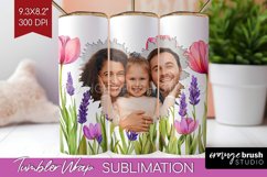 Wildflowers Photo Tumbler PNG - Floral Picture Tumbler Wrap Product Image 1