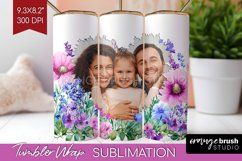 Wildflowers Photo Tumbler PNG - Floral Picture Tumbler Wrap Product Image 1