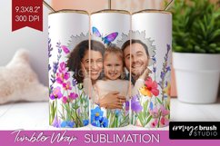 Wildflowers Photo Tumbler PNG - Floral Picture Tumbler Wrap Product Image 1