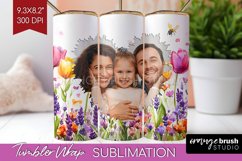 Wildflowers Photo Tumbler PNG - Floral Picture Tumbler Wrap Product Image 1