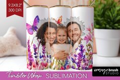Wildflowers Photo Tumbler PNG - Floral Picture Tumbler Wrap Product Image 1