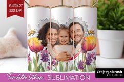 Wildflowers Photo Tumbler PNG - Floral Picture Tumbler Wrap Product Image 1