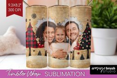 Christmas Photo Tumbler PNG - Christmas Tree Picture Tumbler Product Image 1