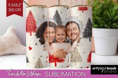 Christmas Photo Tumbler PNG - Christmas Tree Picture Tumbler Product Image 1