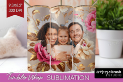 Floral Photo Tumbler PNG - Peony Flower Picture Tumbler Wrap Product Image 1