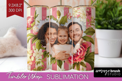 Floral Photo Tumbler PNG - Peony Flower Picture Tumbler Wrap Product Image 1