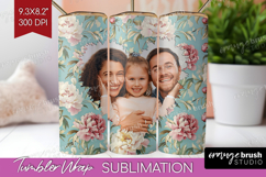 Floral Photo Tumbler PNG - Peony Flower Picture Tumbler Wrap Product Image 1