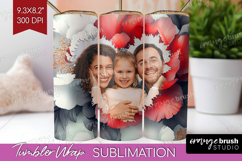 Floral Photo Tumbler PNG - Peony Flower Picture Tumbler Wrap Product Image 1