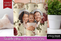 Floral Photo Tumbler PNG - Peony Flower Picture Tumbler Wrap Product Image 1