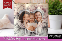 Floral Photo Tumbler PNG - Peony Flower Picture Tumbler Wrap Product Image 1