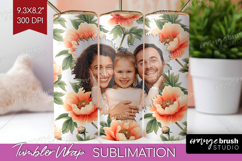 Floral Photo Tumbler PNG - Peony Flower Picture Tumbler Wrap Product Image 1