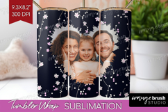 Retro Flowers Photo Tumbler PNG - Floral Picture Tumbler Product Image 1