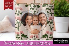 Flowers Photo Tumbler PNG - Vintage Floral Picture Tumbler Product Image 1
