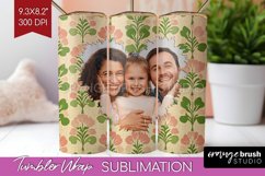 Flowers Photo Tumbler PNG - Vintage Floral Picture Tumbler Product Image 1