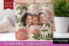 Flowers Photo Tumbler PNG - Vintage Floral Picture Tumbler Product Image 1