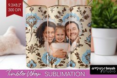 Flowers Photo Tumbler PNG - Vintage Floral Picture Tumbler Product Image 1