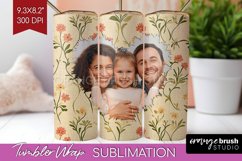 Flowers Photo Tumbler PNG - Vintage Floral Picture Tumbler Product Image 1
