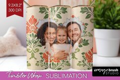 Flowers Photo Tumbler PNG - Vintage Floral Picture Tumbler Product Image 1